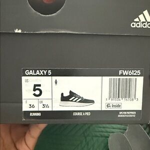 adidas Galaxy 5 Running Shoes - Black & White